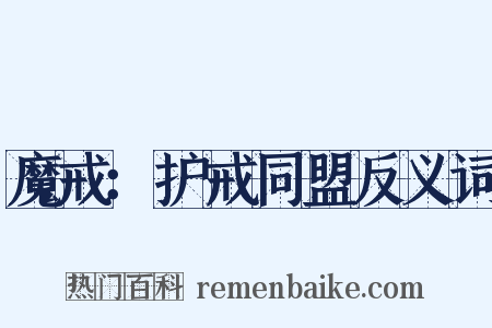 魔戒：护戒同盟反义词是什么意思的图片
